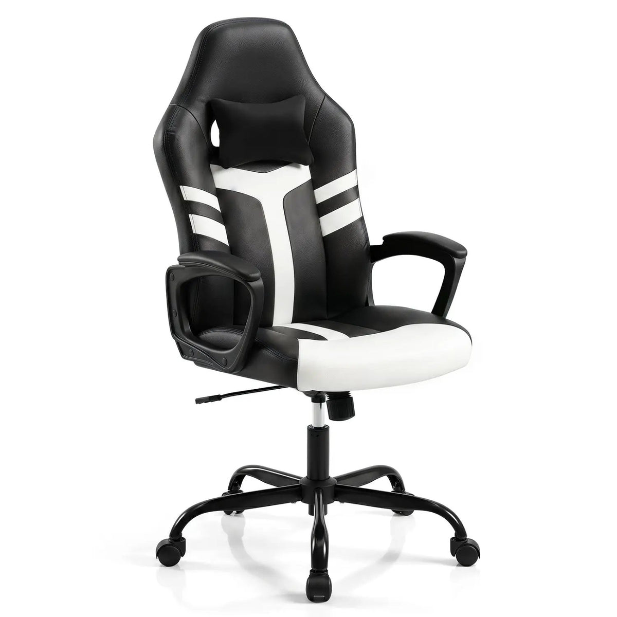 Ergonomic Gaming Chair with Removable Head Pillow & Rocking, photo 19 of 32