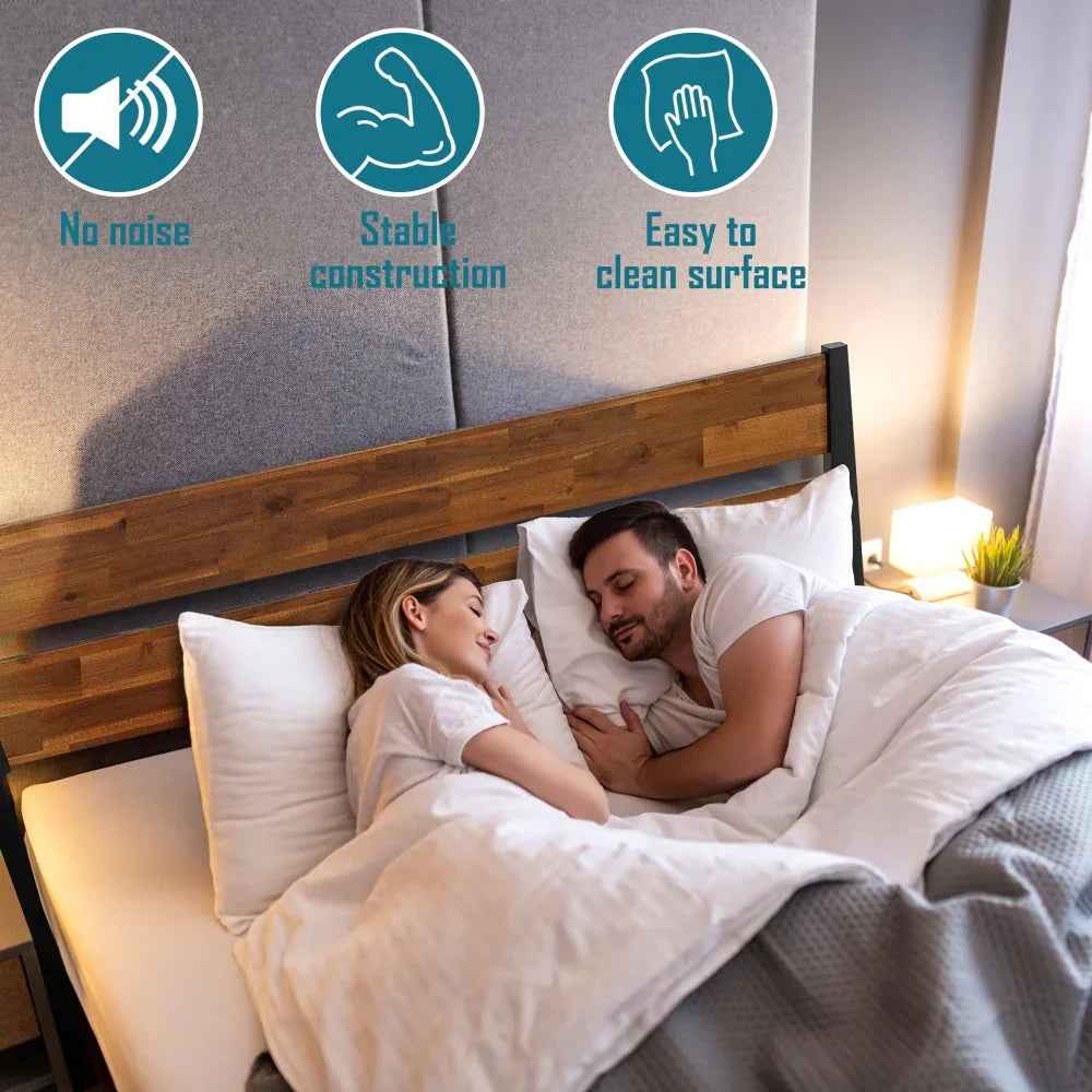 Callisto Solid Wood Bed Frame by Megsu