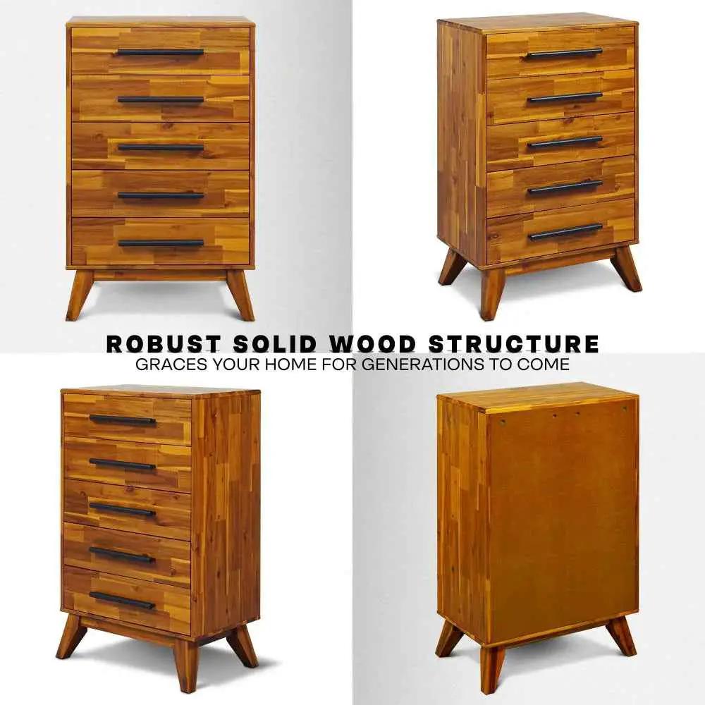 Linea Solid Wood Dresser by Megsu