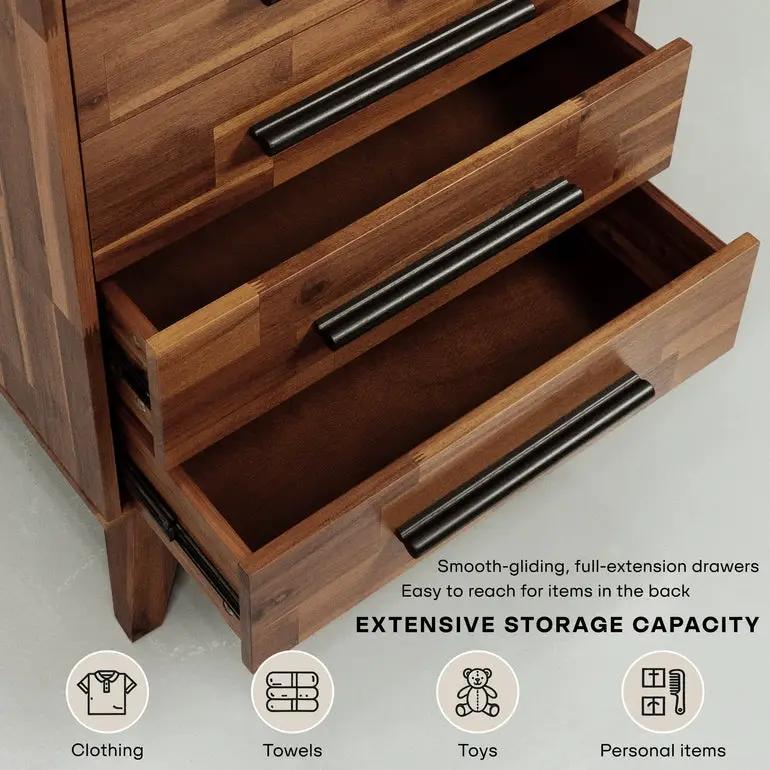 Linea Solid Wood Dresser by Megsu