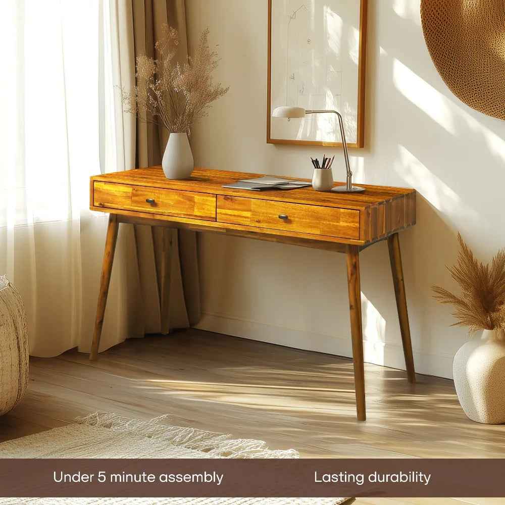 Lagom 48 Inches Solid Wood Desk by Megsu