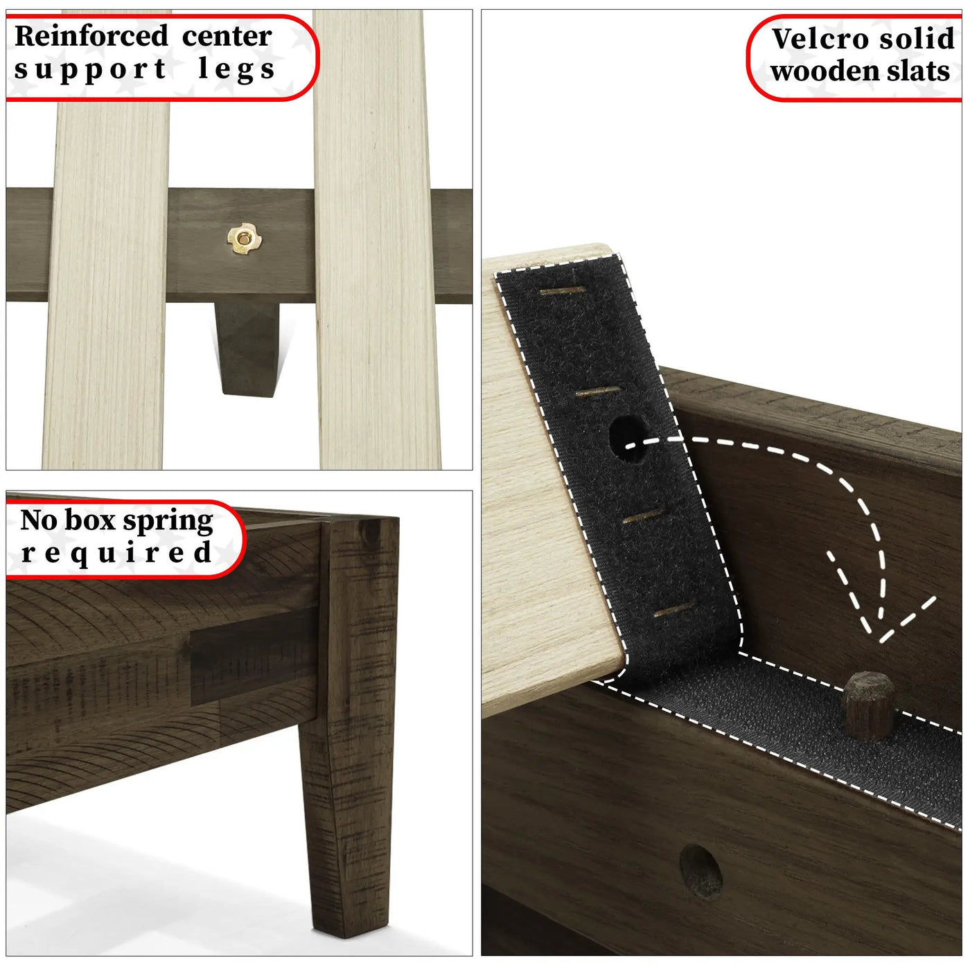 Sierra Solid Wood Bed Frame by Megsu