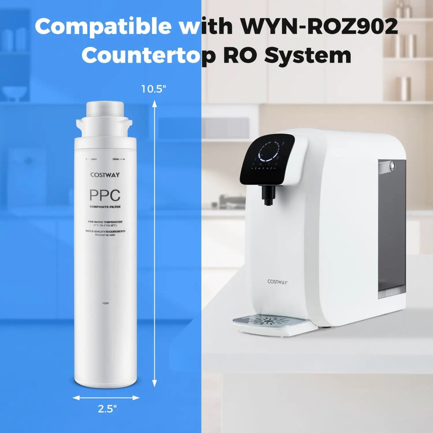 Replacement Filter for Countertop Reverse Osmosis System by DirectDeals