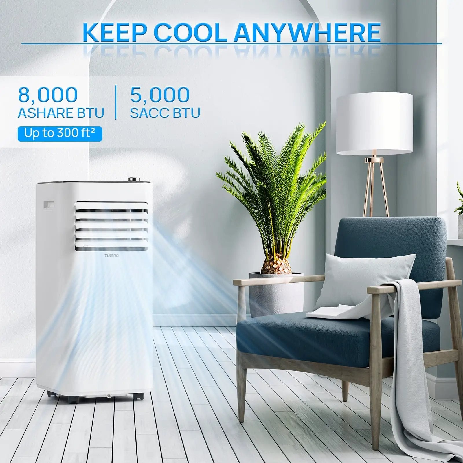 Finnmark 8,000 BTU Portable Air Conditioner by TURBRO