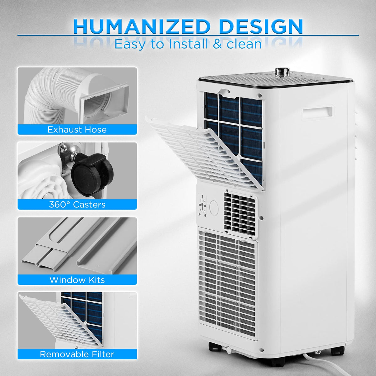 Finnmark 8,000 BTU Portable Air Conditioner by TURBRO