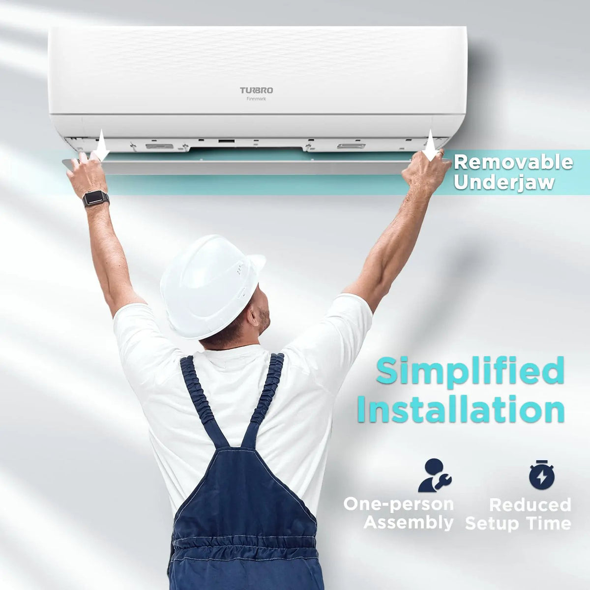 (Open Box) Finnmark Single Zone Mini Split AC (R32) by TURBRO