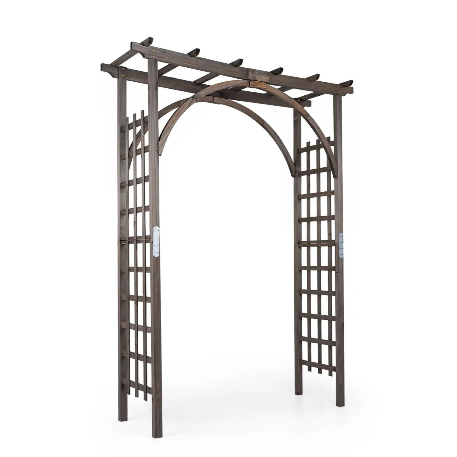 Garden Arch Trellis 85" Tall Fir Wood for Climbing Plants by DirectDeals