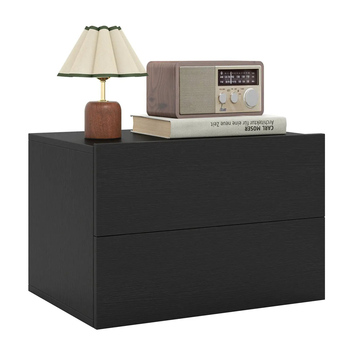 Wall Mounted Floating Nightstand with 2 Drawers, photo 12 of 24
