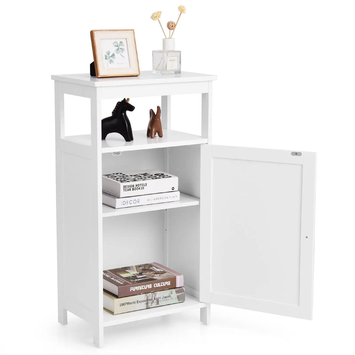 Floor Cabinet Multifunction Storage Rack Organizer Stand, photo 11 of 16