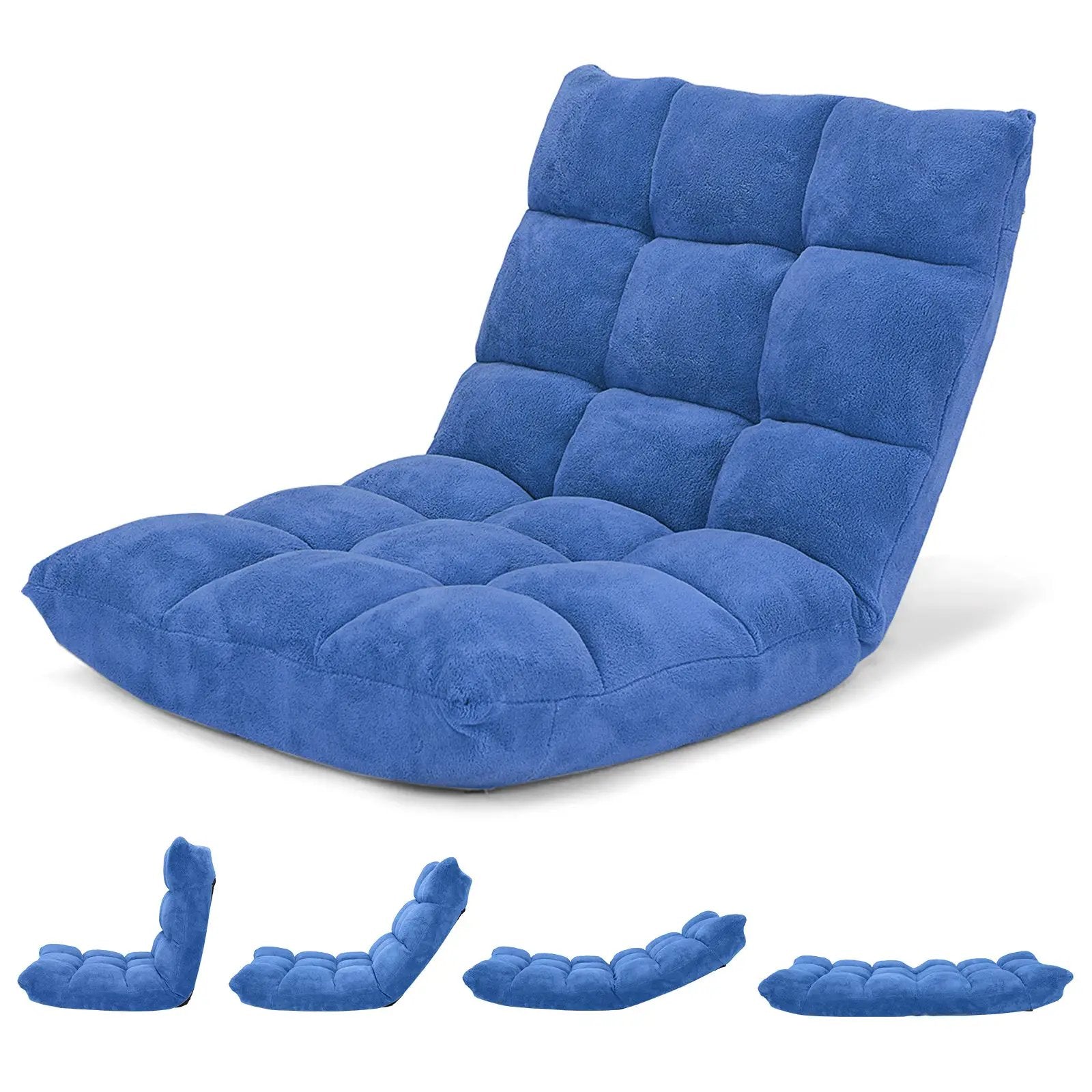 Adjustable 14-position Cushioned Floor Chair by DirectDeals