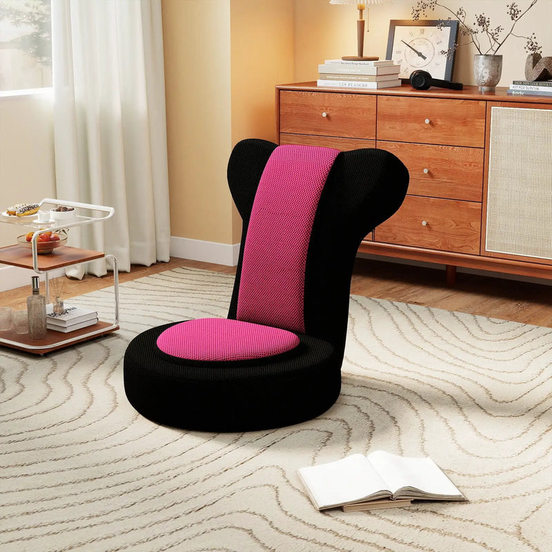 Floor Comfy Gaming Leisure Chair with Adjustable Headrest and Backrest by DirectDeals