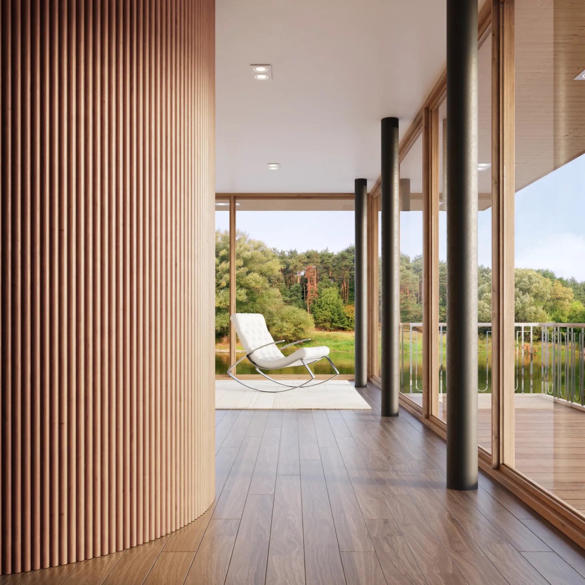 2-Pack Flexible Fluted Wall Panels – Oak by Dogberrycollections