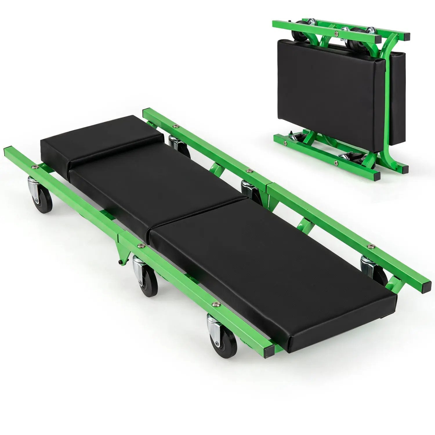 Foldable Automotive Creeper with 360° Swivel Wheels 330 lbs by DirectDeals