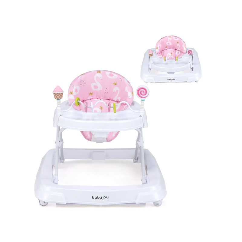 Foldable Baby Activity Walker with Adjustable Height and Detachable Seat Cushion by DirectDeals