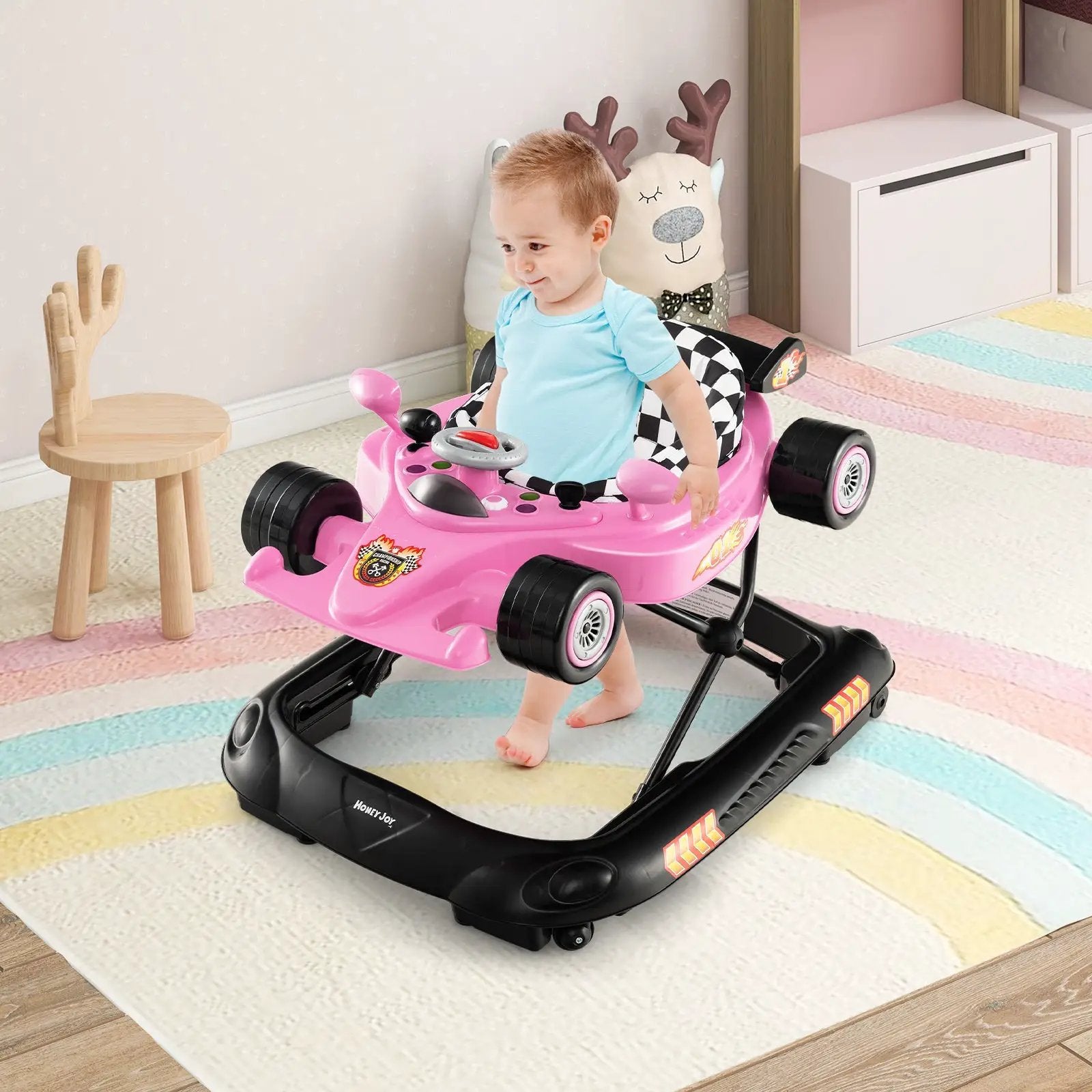Convertible Baby Walker with 3 Adjustable Height Settings by DirectDeals