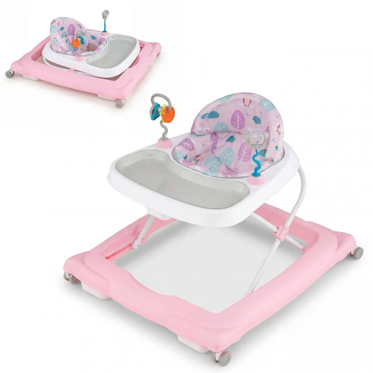 Foldable Baby Walker with Removable Seat and Adjustable Height for 6-12 Months, photo 11 of 15