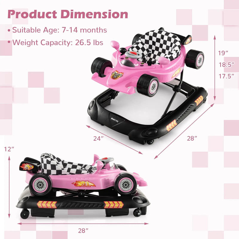 Convertible Baby Walker with 3 Adjustable Height Settings by DirectDeals