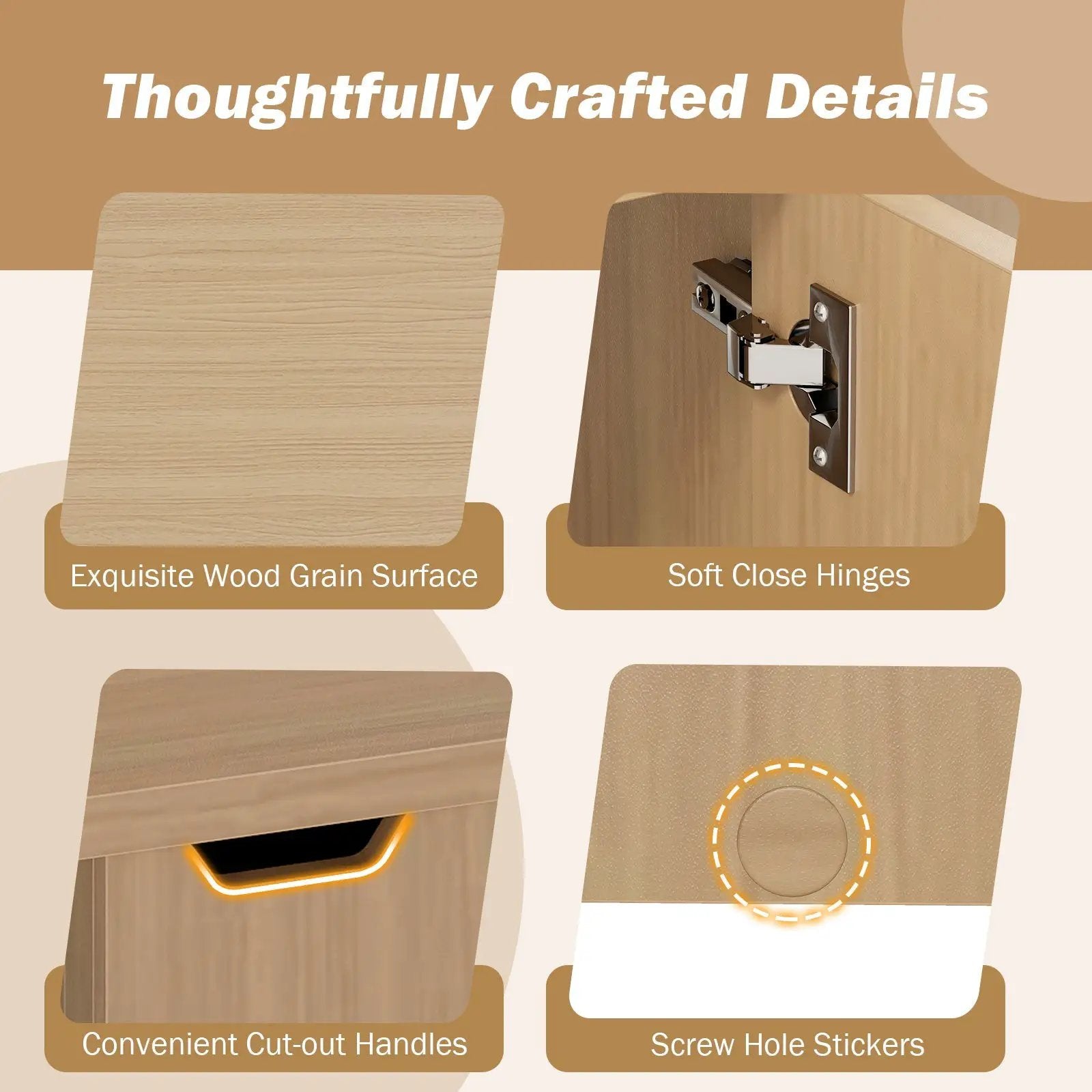 Foldable Coffee Table with Storage Cabinet Extendable Center Table by DirectDeals