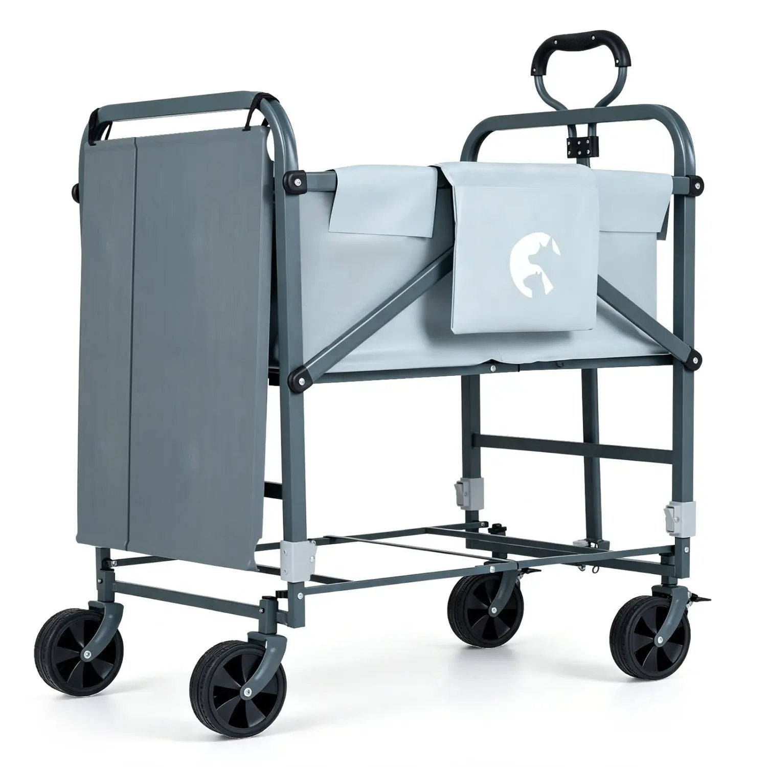 Foldable Dog Bath Cart with Adjustable Height & 4 Wheels by DirectDeals