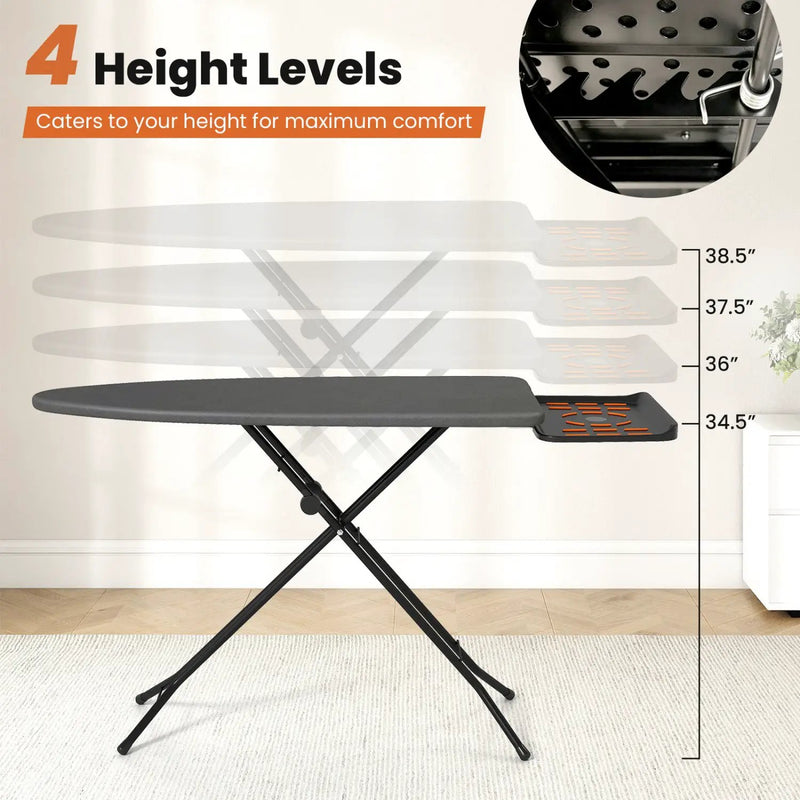 Full Size Foldable Ironing Board with Collapsible Iron Rest by DirectDeals