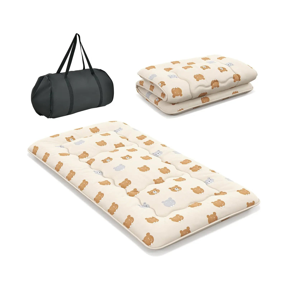 Foldable Futon Mattress with Washable Cover and Carry Bag for Camping, photo 11 of 11
