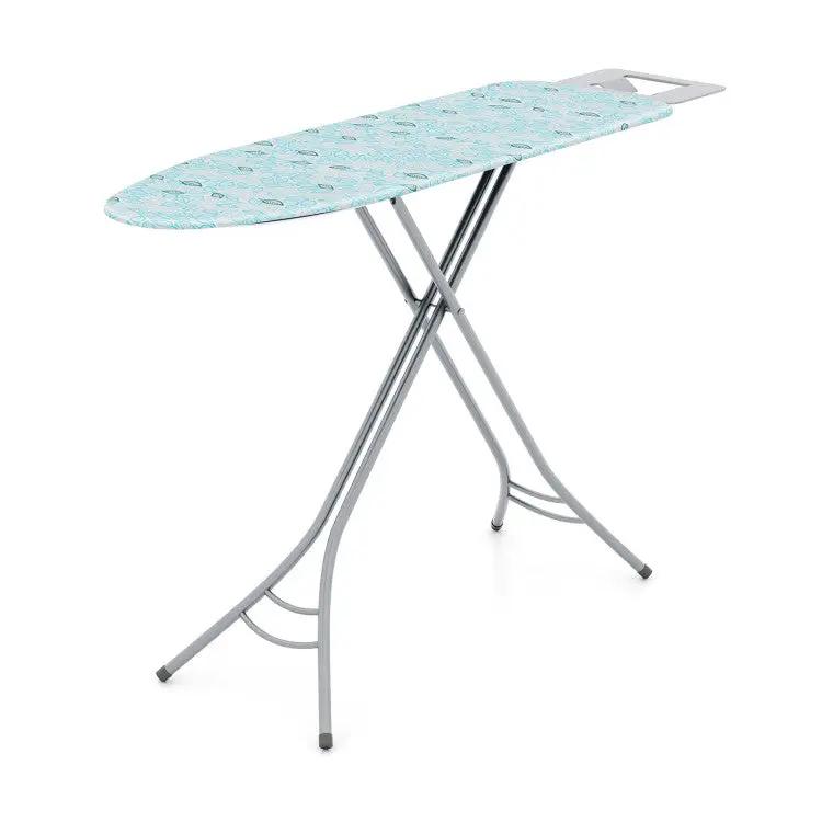 Foldable Ironing Board with Iron Rest and Adjustable Height