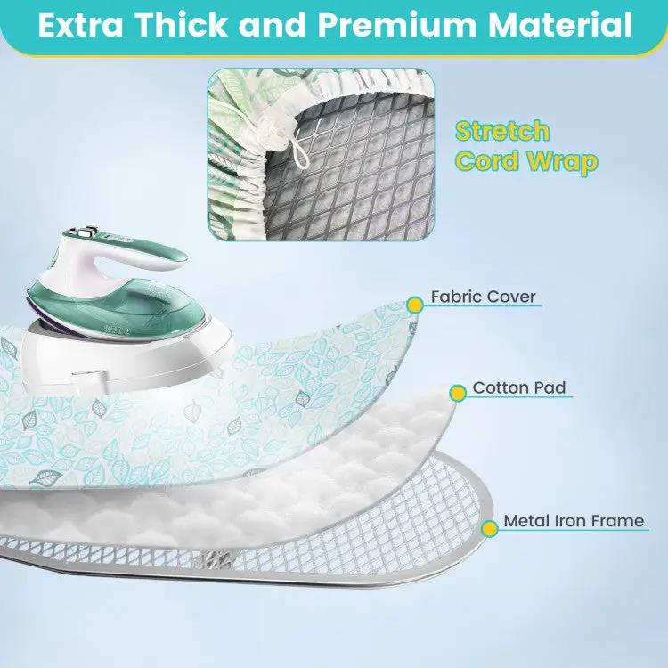 Foldable Ironing Board with Iron Rest and Adjustable Height, photo 3 of 9