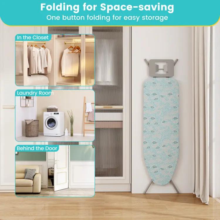 Foldable Ironing Board with Iron Rest and Adjustable Height, photo 6 of 9