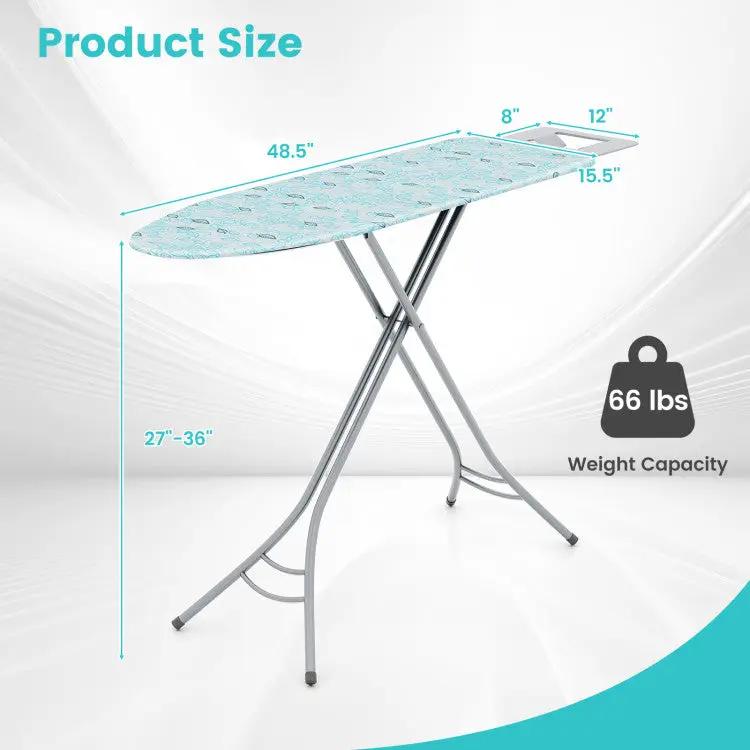 Foldable Ironing Board with Iron Rest and Adjustable Height, photo 2 of 9