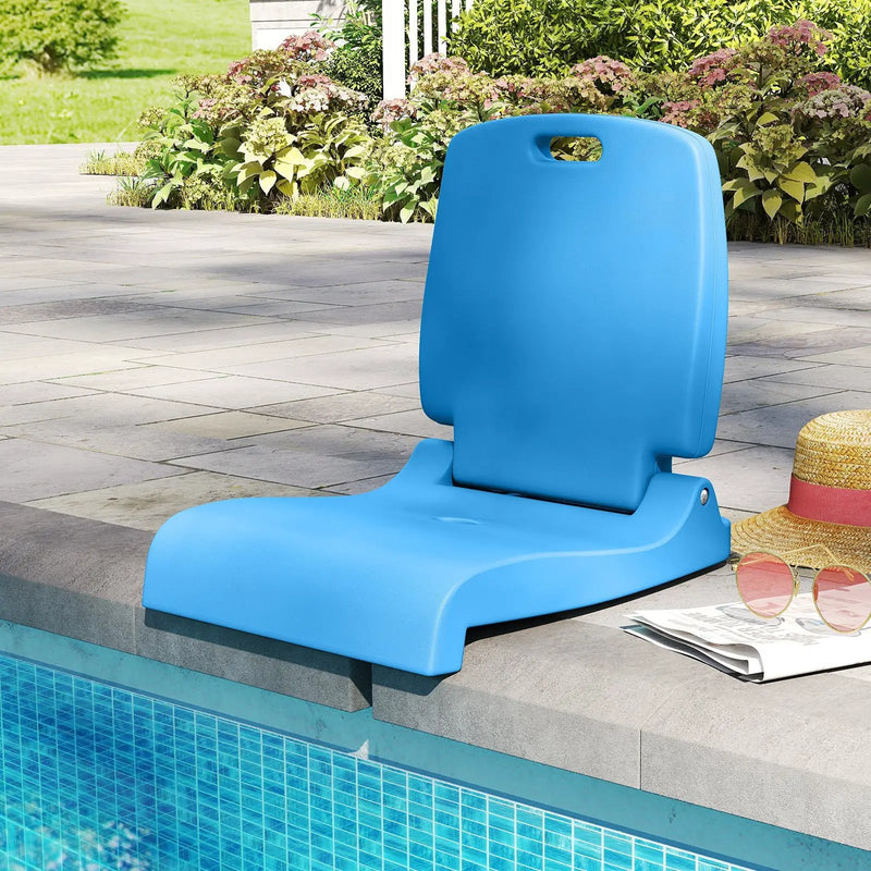 Foldable Outdoor Pool Chair with Handle and Back Support by DirectDeals