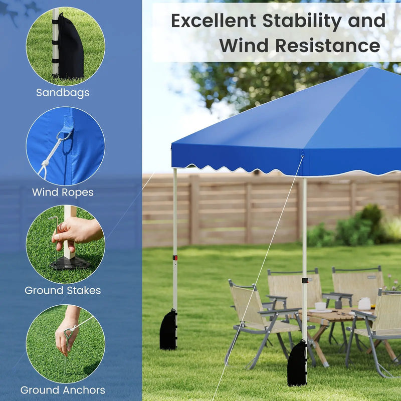 Foldable 10 X 10 Feet Pop up Canopy Tent with Wheeled Bag by DirectDeals