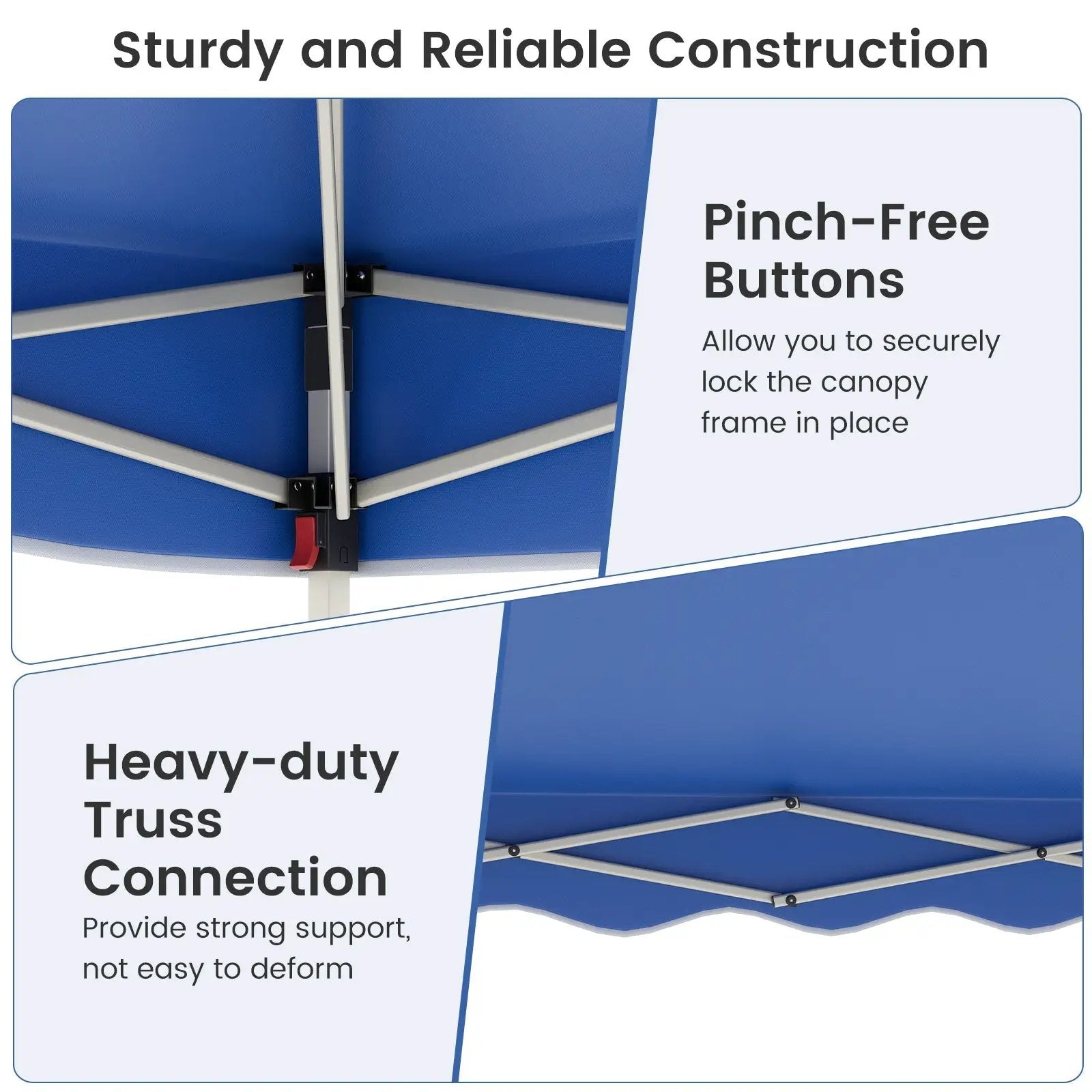 Foldable 10 X 10 Feet Pop up Canopy Tent with Wheeled Bag by DirectDeals
