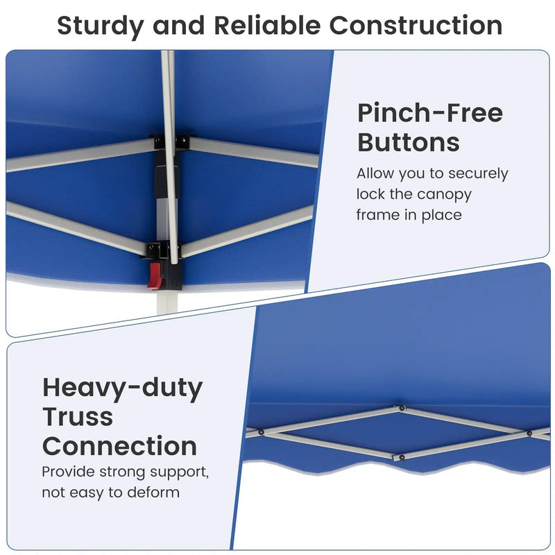 Foldable 10 X 10 Feet Pop up Canopy Tent with Wheeled Bag by DirectDeals