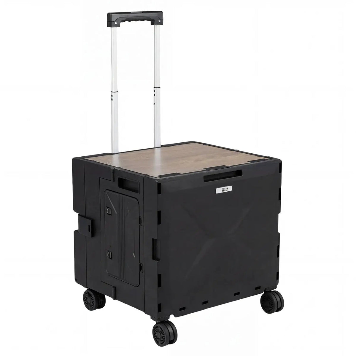 Foldable Utility Cart on 4 Rotate Wheels with Cup Holder, photo 3 of 24
