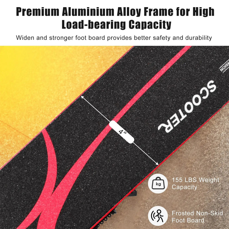 Folding Aluminum Kids Kick Scooter with LED Lights by DirectDeals