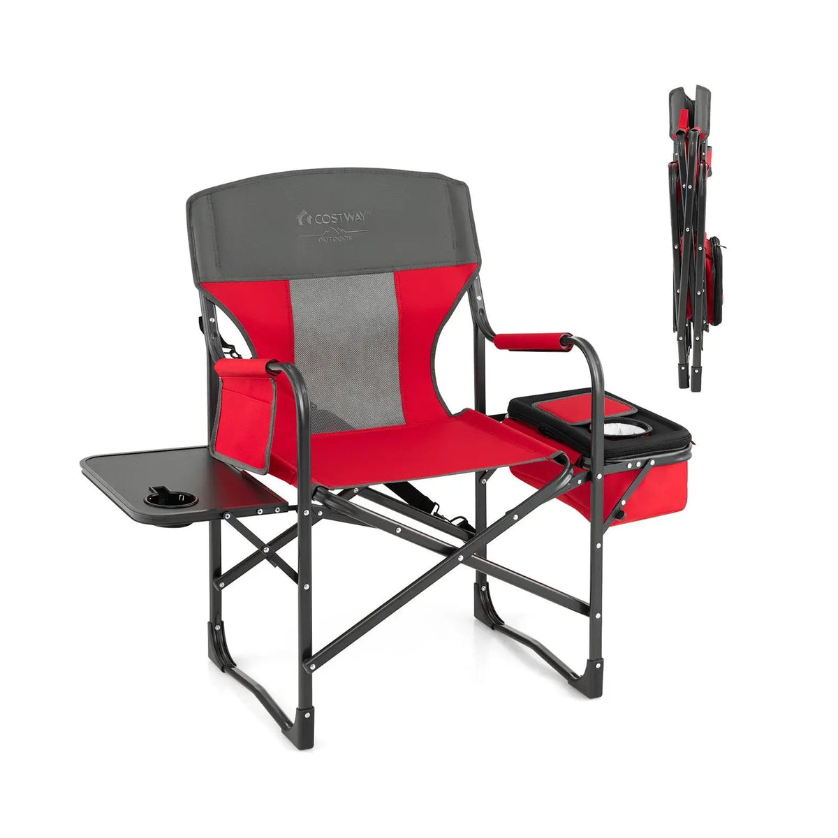 Folding Camping Directors Chair with Cooler Bag and Side Table, photo 8 of 8