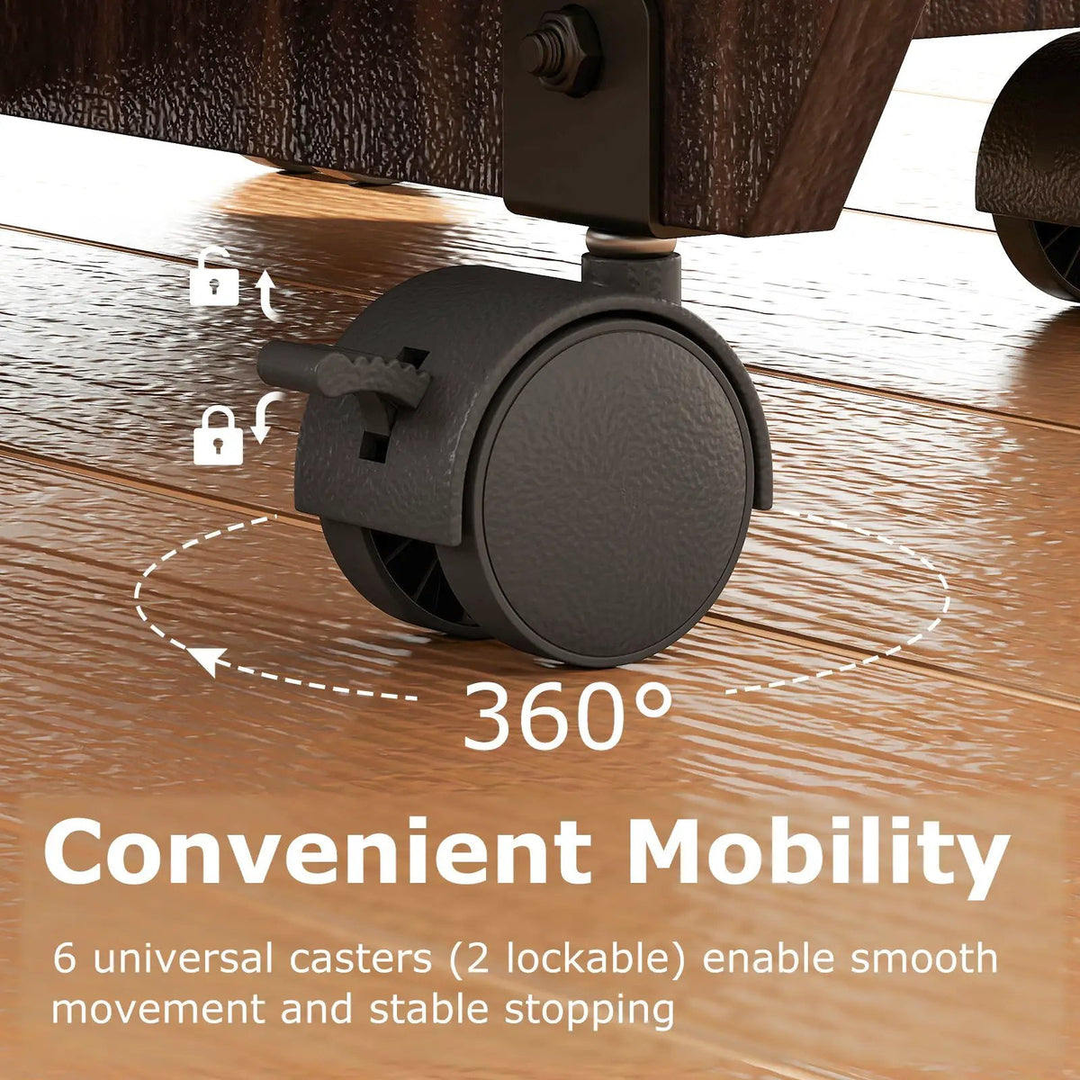 Folding Dining Table 3-in-1 Space-Saving Drop Leaf Kitchen Table with Lockable Wheels, photo 22 of 24