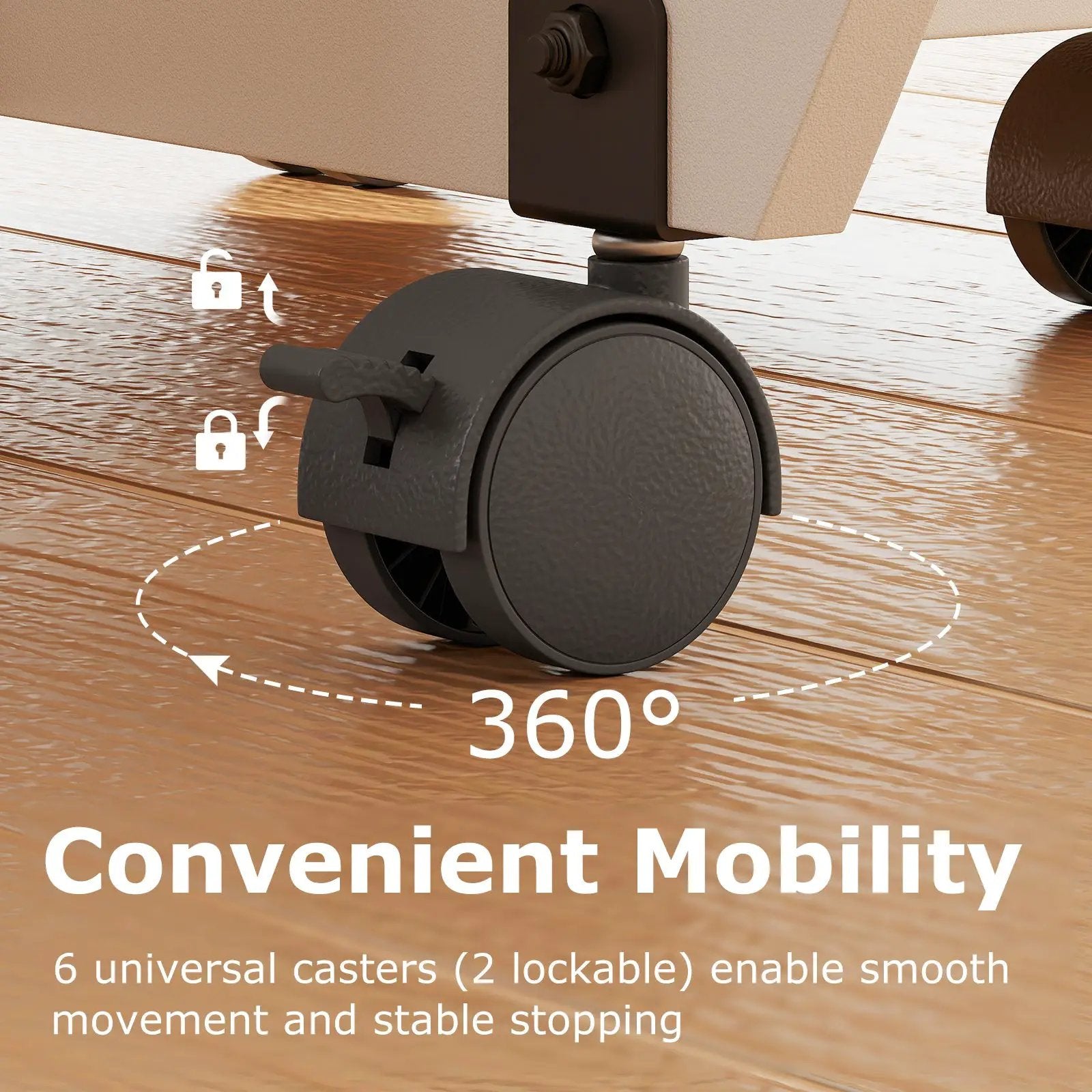 Folding Dining Table 3-in-1 Space-Saving Drop Leaf Kitchen Table with Lockable Wheels by DirectDeals