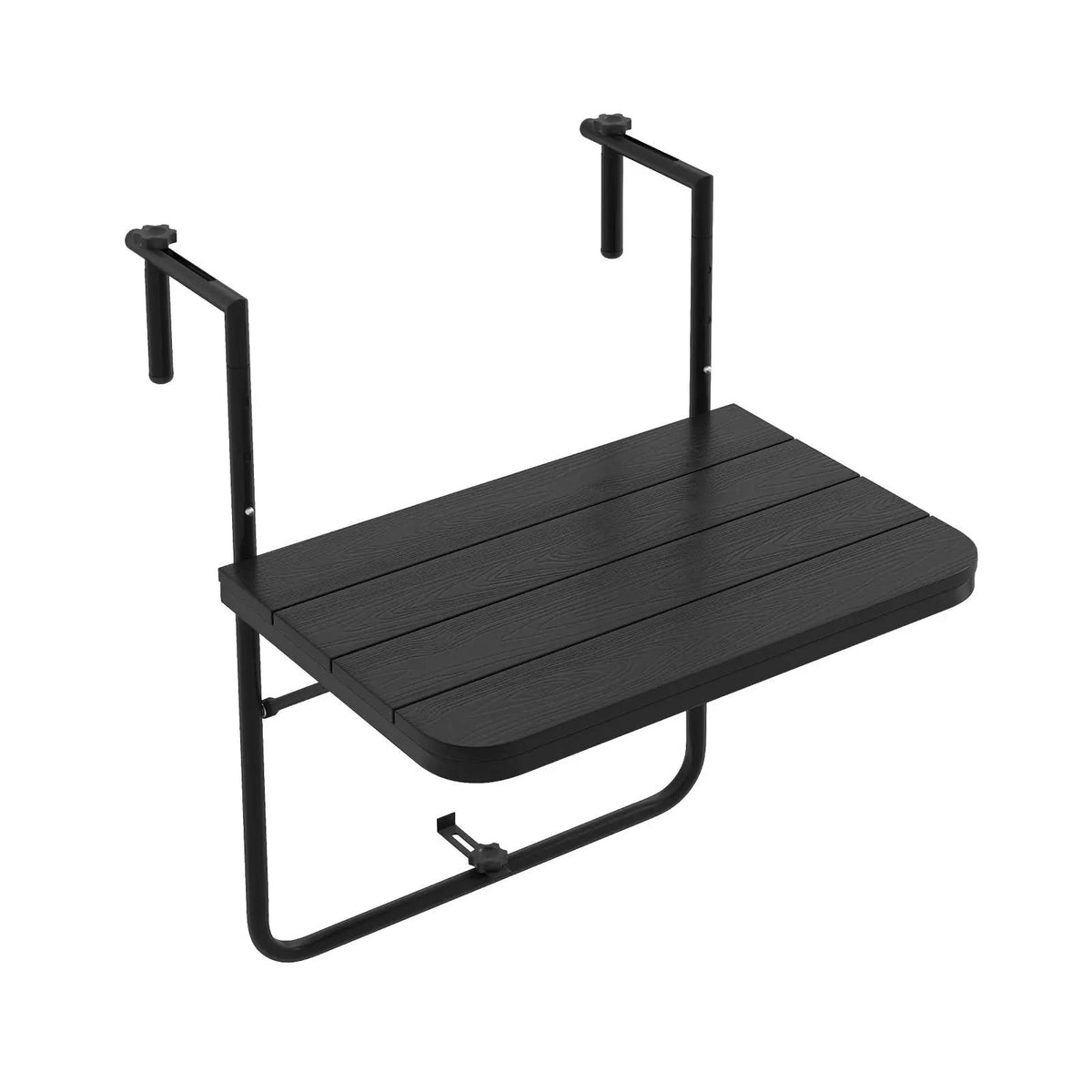 Folding Hanging Table with 3-Level Adjustable Height for Patio Balcony, photo 4 of 7