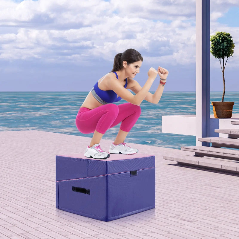 Folding Incline Yoga Gymnastics Tumbling Mat with EPE Foam by DirectDeals