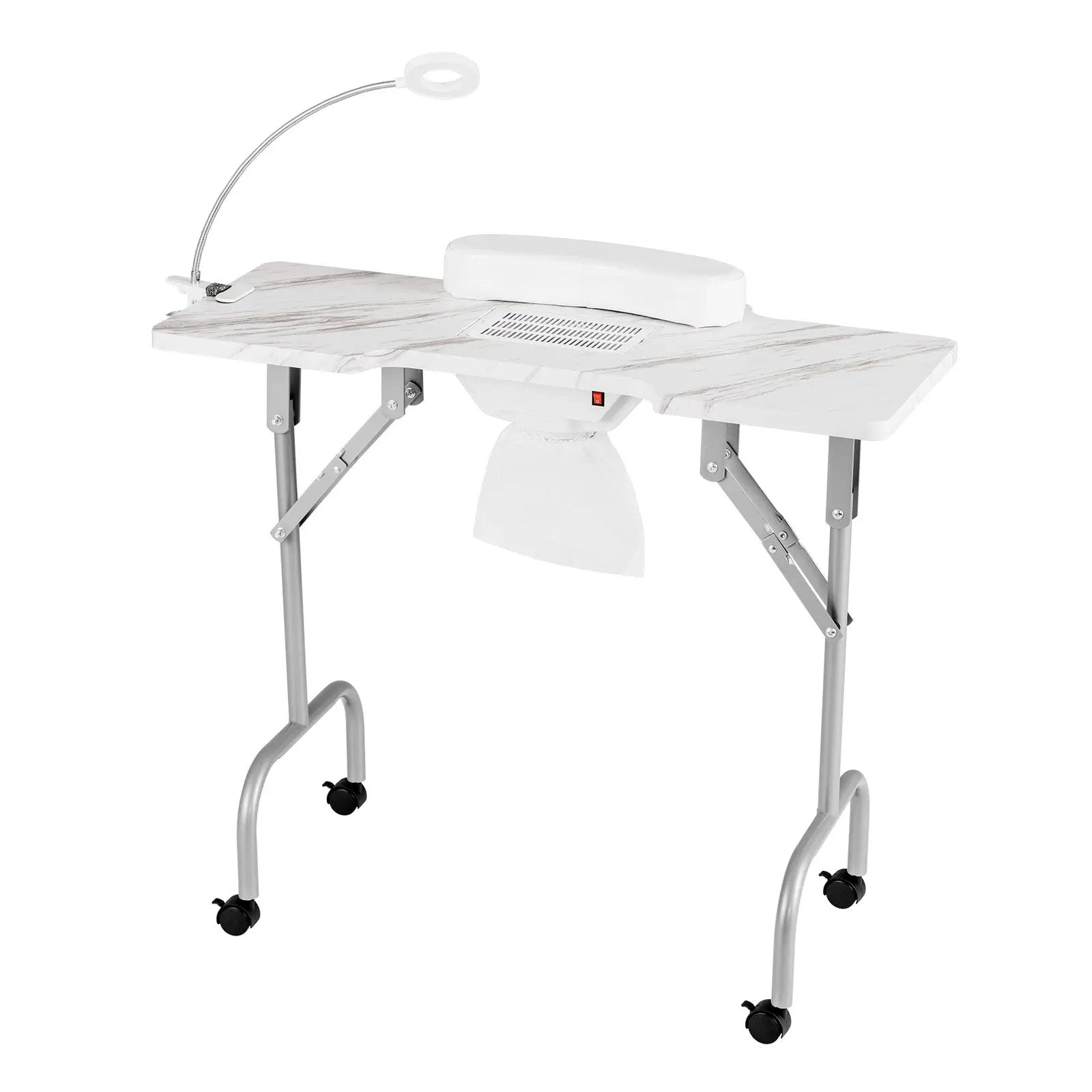 Folding Manicure Nail Table with Electric Dust Collector by DirectDeals