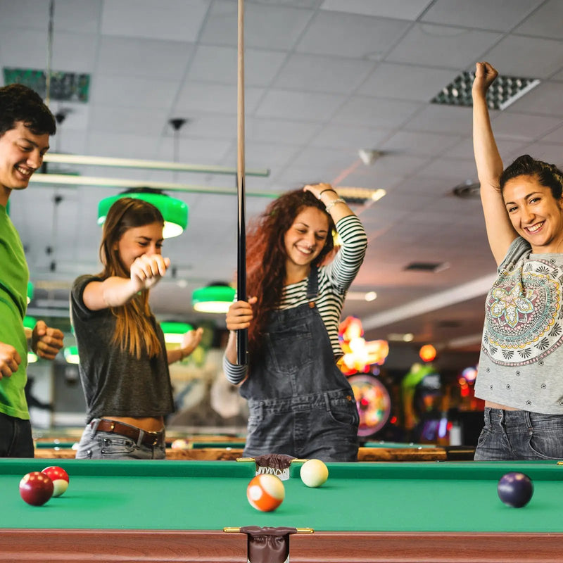 Folding Portable Billiards Table Game Set with Adjustable Foot Levelers by DirectDeals
