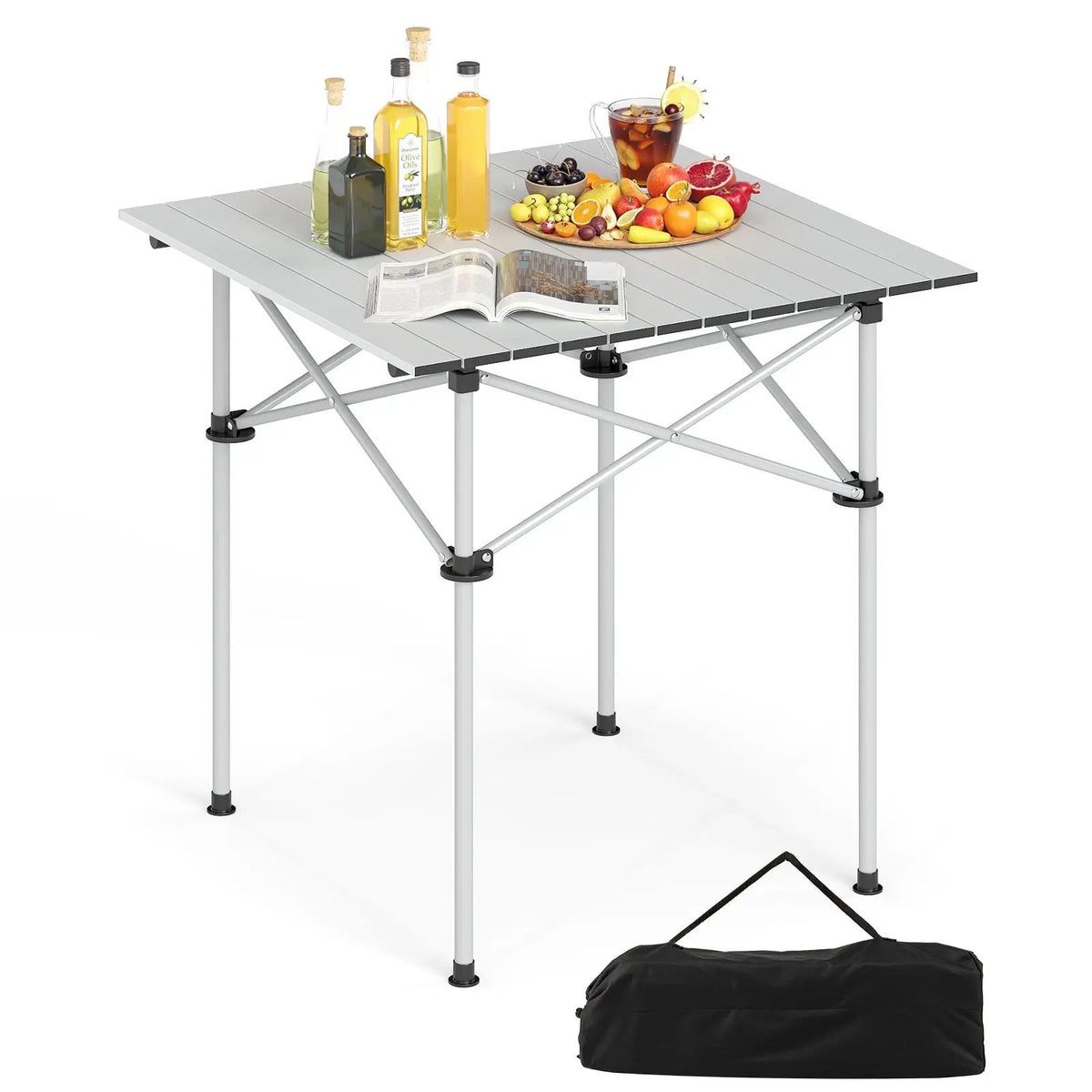 Folding Roll-up Camping Table with Metal Legs, photo 7 of 16