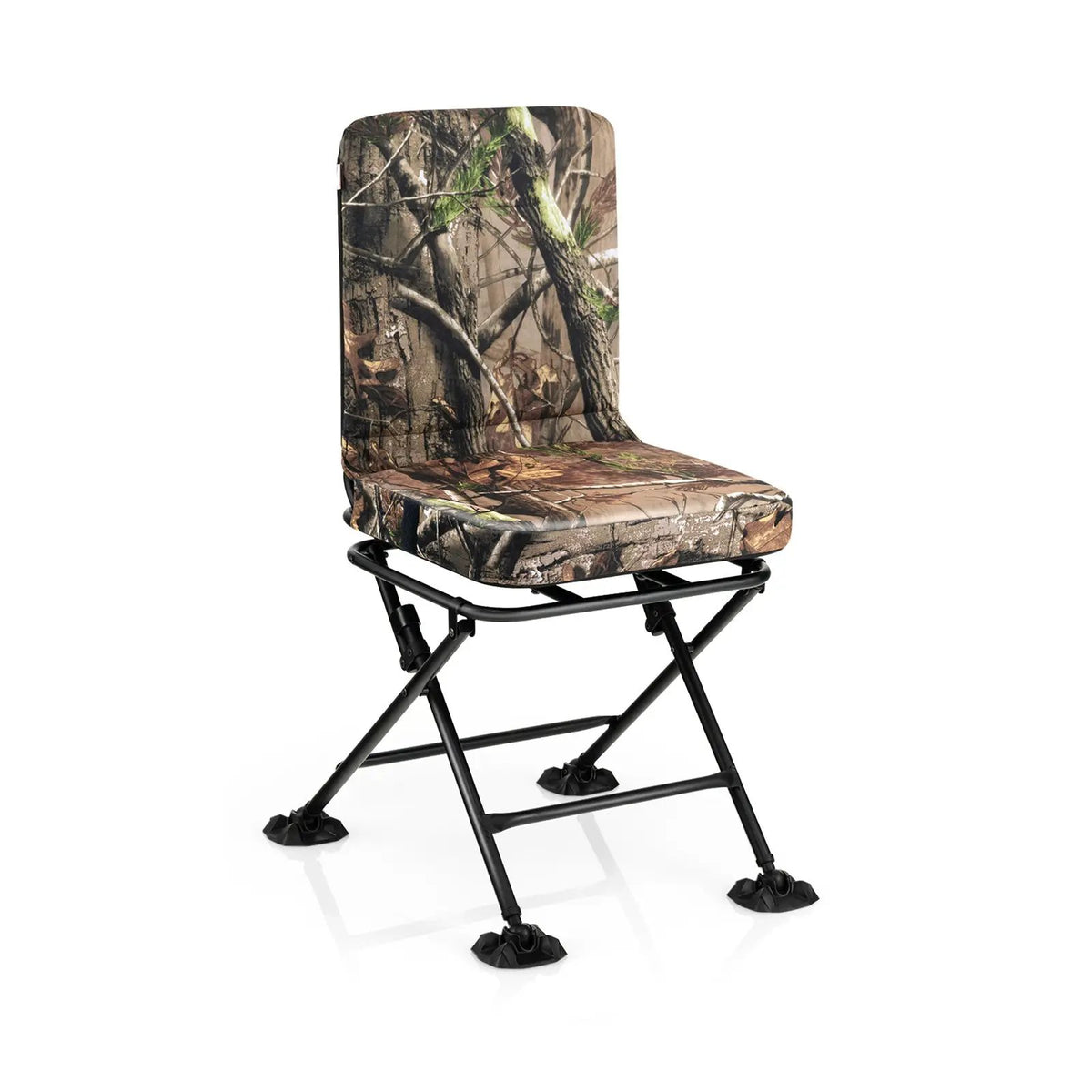 Swivel Folding Chair with Backrest and Padded Cushion, photo 3 of 7