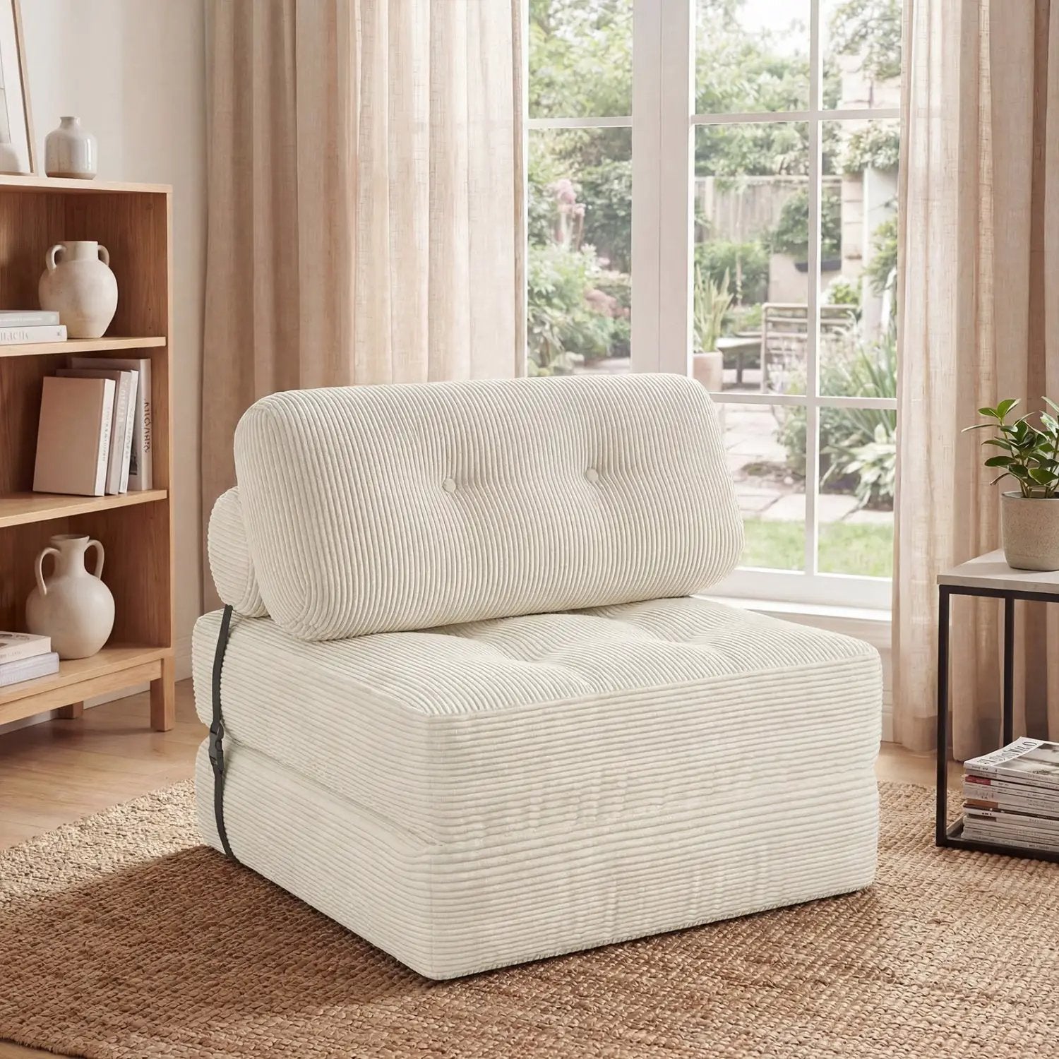 Folding Sofa Bed with Pillow and Back Support for Living Room by DirectDeals
