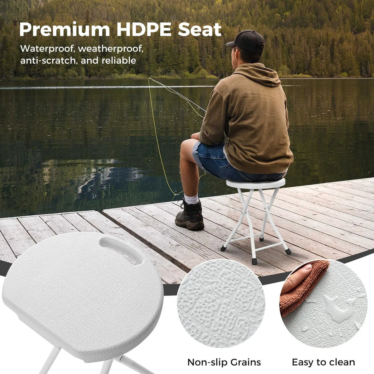 Folding Stool with Built-in Handle for Adults, photo 6 of 8