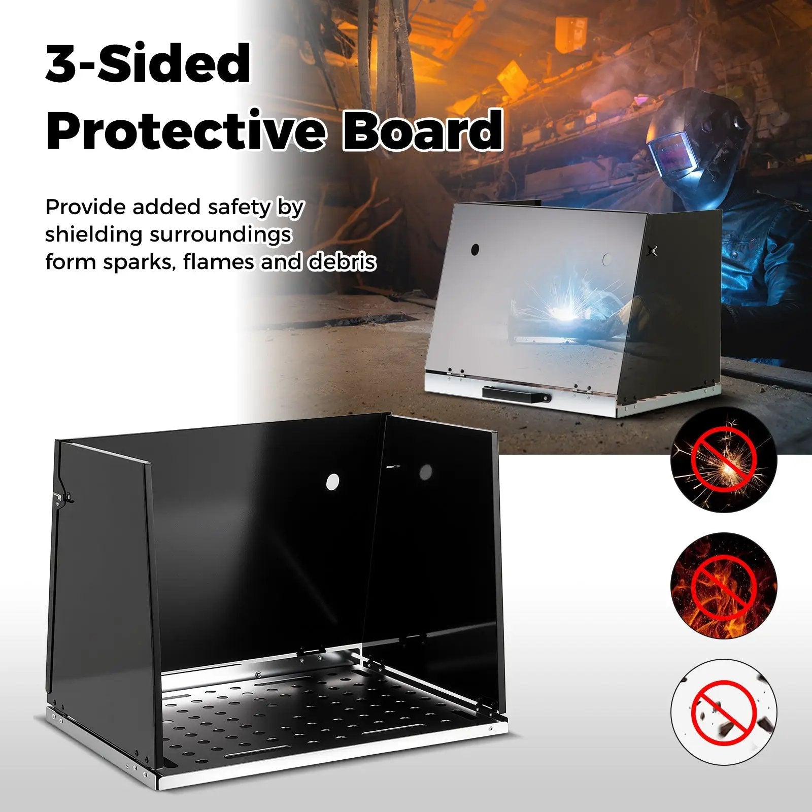 Folding Welding Table Accessories for Workbench Desktop with Perforated Panel by DirectDeals
