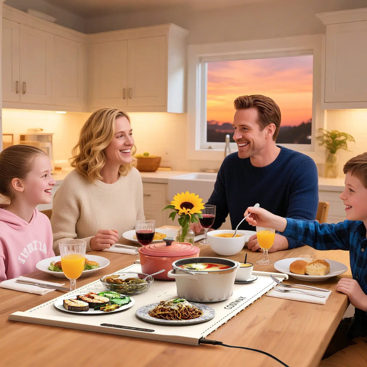 Food Warming Mat Rollable and Portable Electric Warming Tray with Fasting Heating by DirectDeals