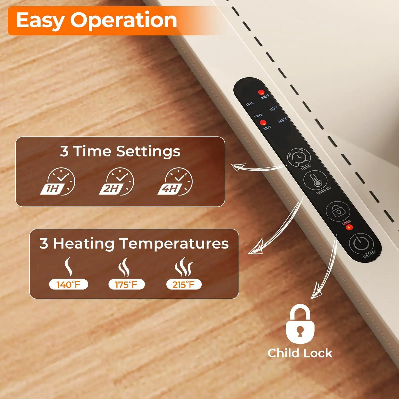 Food Warming Mat Rollable and Portable Electric Warming Tray with Fasting Heating by DirectDeals
