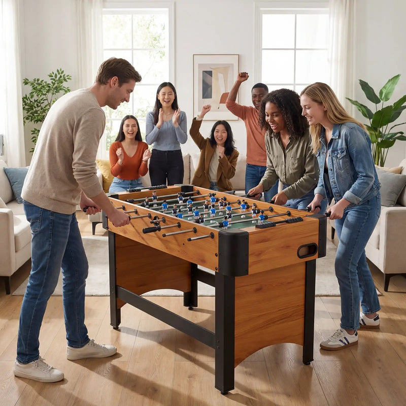 Foosball Table Competition Full Size Soccer Game Table with 22 Players by DirectDeals